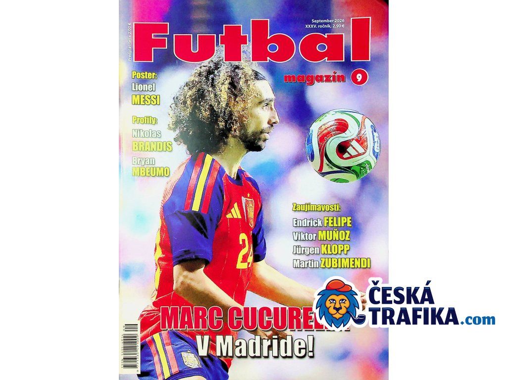 Titulní strana Futbal magazínu