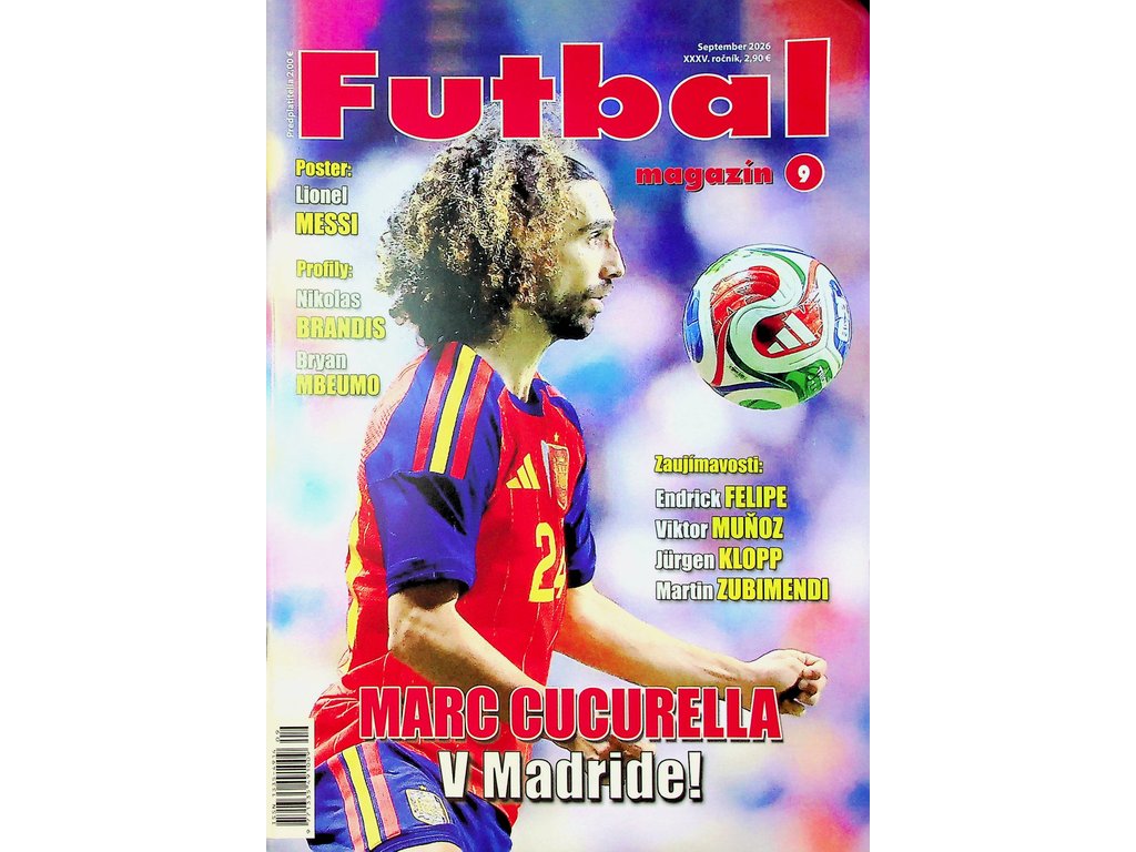 Titulní strana Futbal magazínu